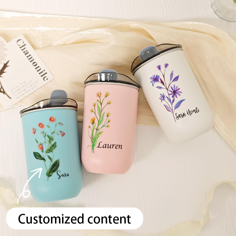 Coffee Equipment With Name - كوب سفر من الفولاذ المقاوم للصدأ