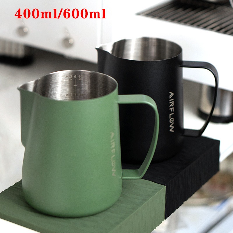 Milk Steaming Pitcher - 400 مللي/600 مللي الفولاذ المقاوم للصدأ