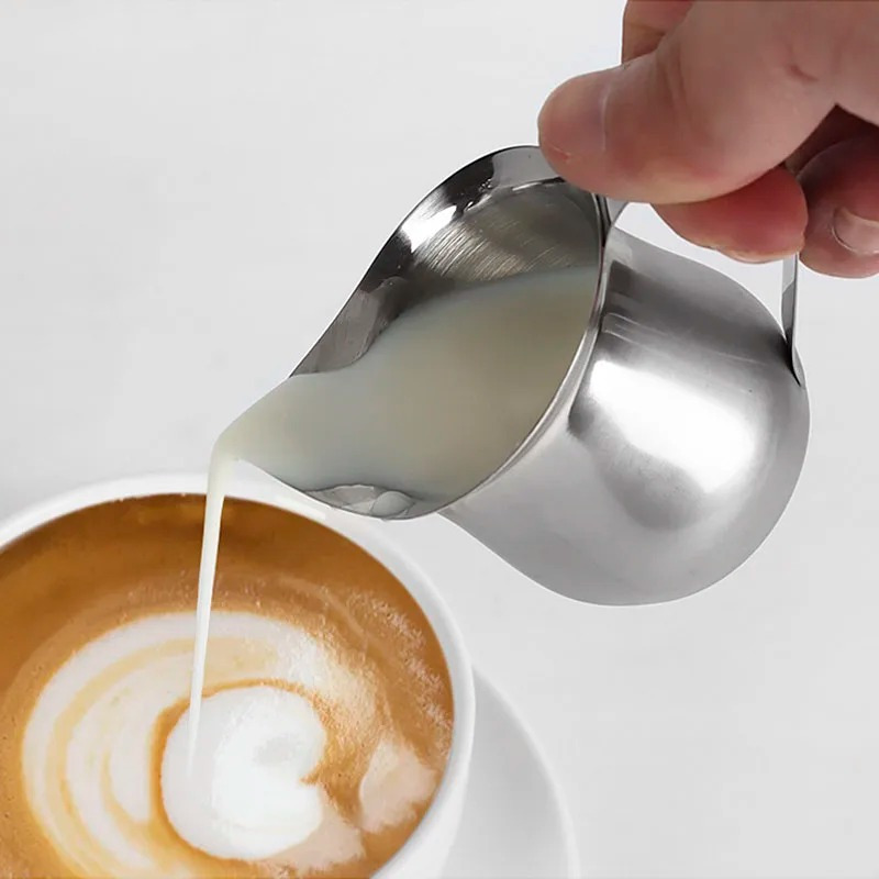 Milk Steaming Pitcher - القهوة الحليب مزبد إبريق كوب الفولاذ