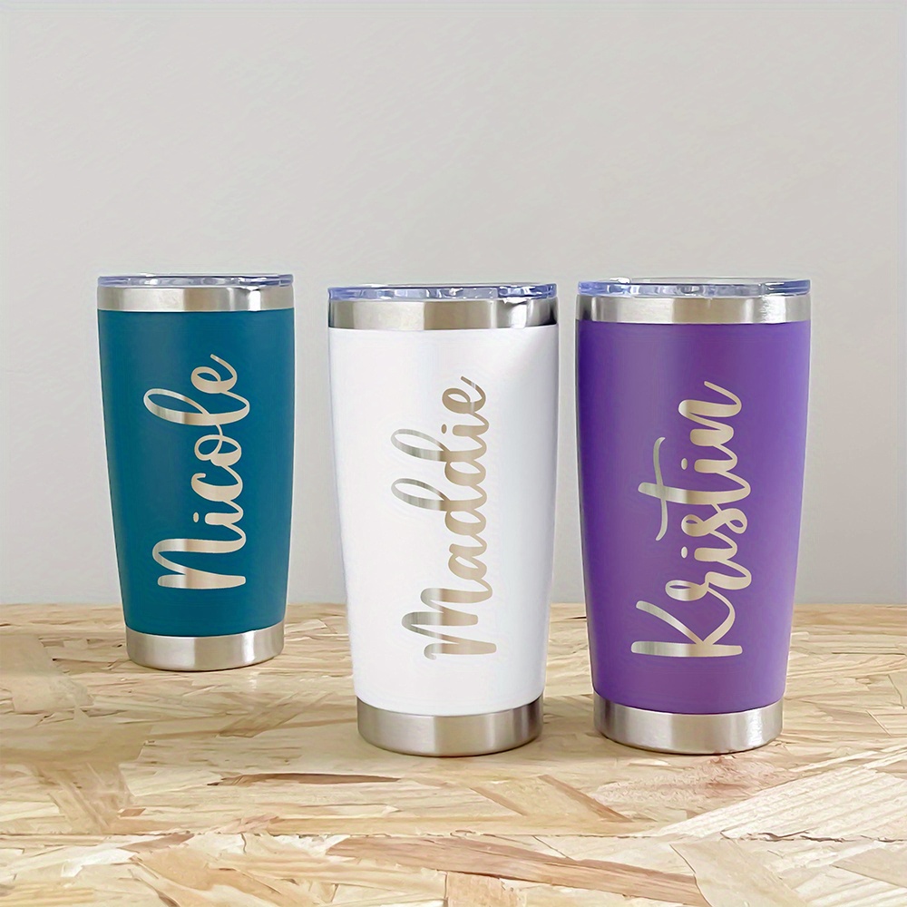 Coffee Equipment With Name - كوب سفر معزول من الفولاذ المقاوم