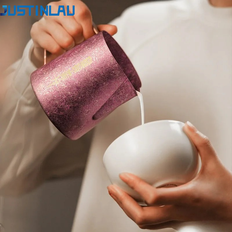 Milk Steaming Pitcher - إبريق حليب من التيتانيوم النقي سعة