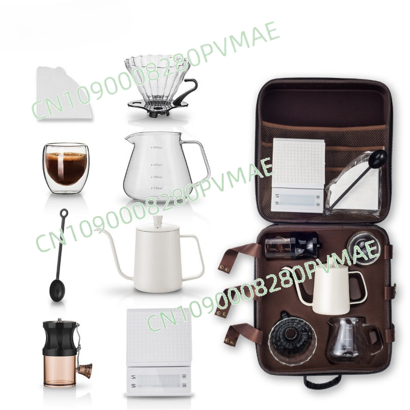 Coffee Equipment Pour Over - مجموعة أدوات تحضير القهوة يدويًا للتخييم