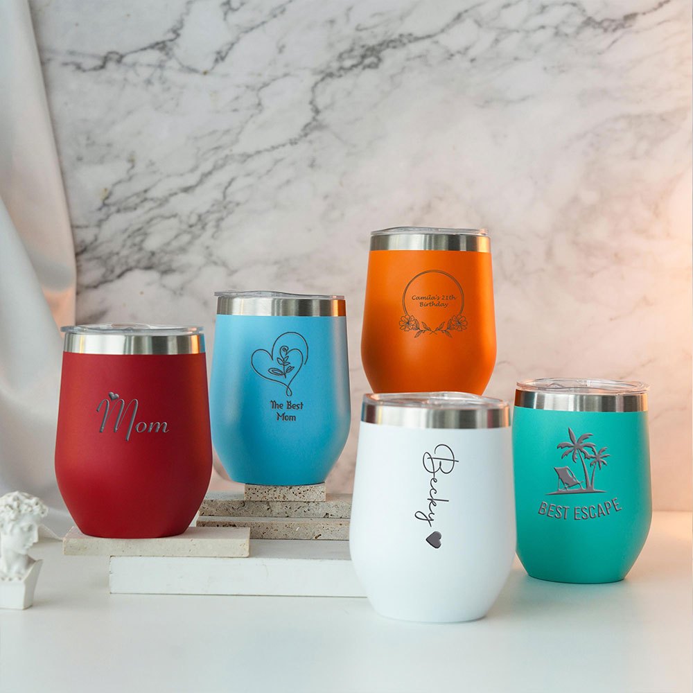 كوب نبيذ من الفولاذ المقاوم لل - مراجعة Coffee Equipment With Name وسعره