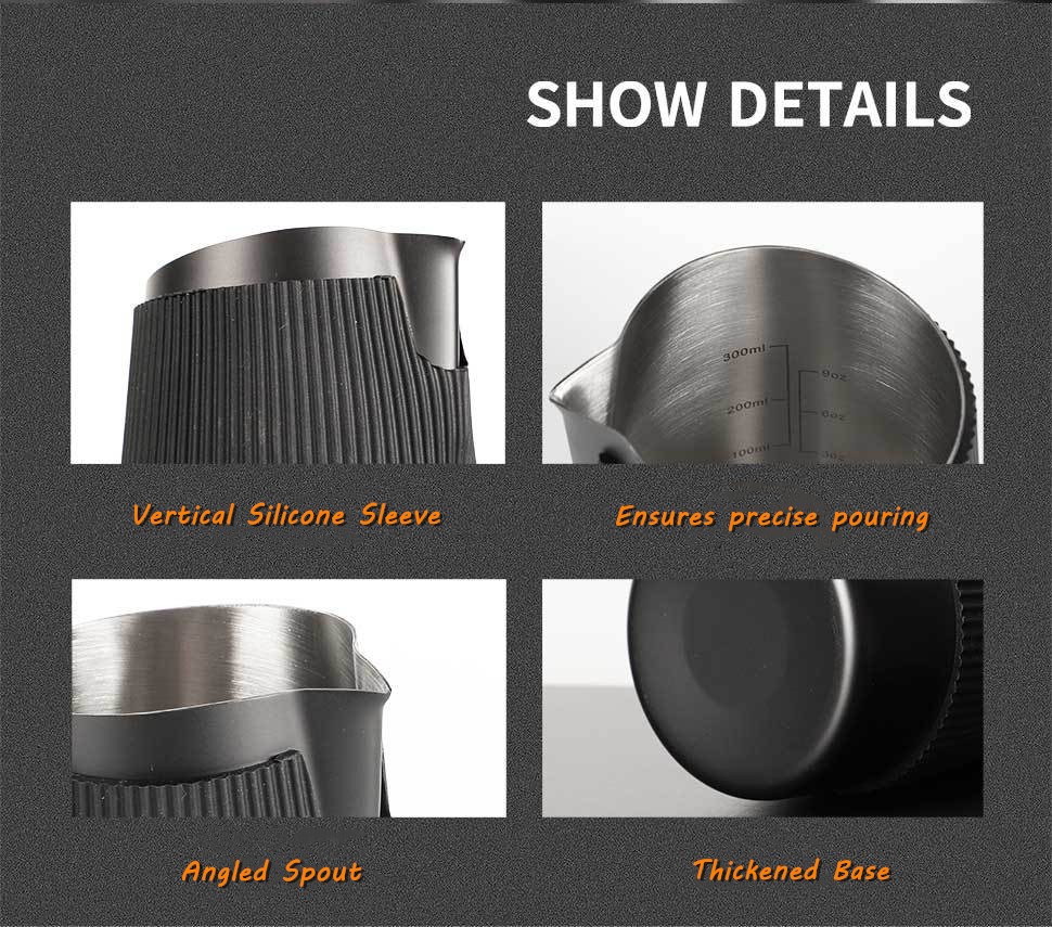 إبريق رغوة الحليب بدون مقبض من - مراجعة Milk Steaming Pitcher وسعره