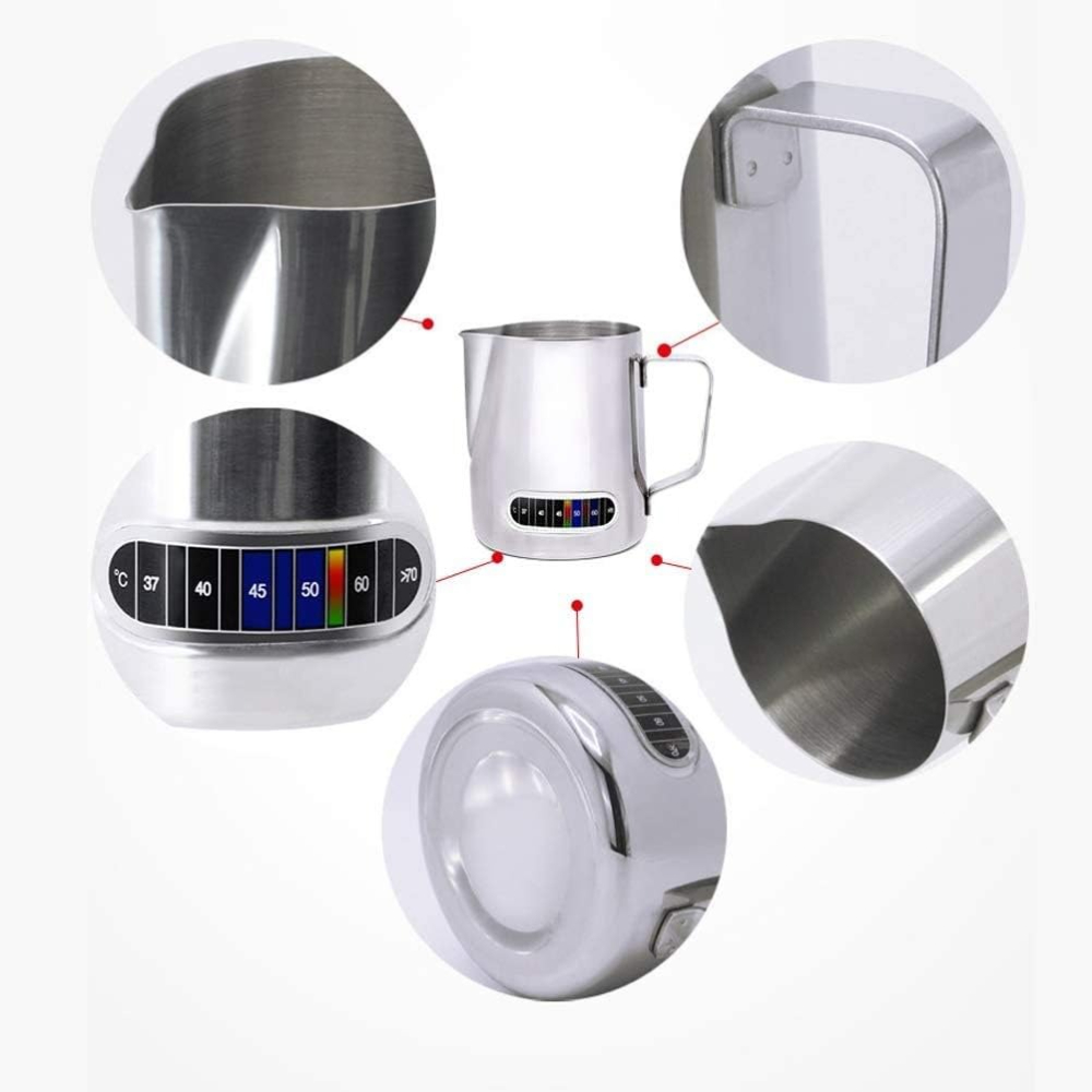 أباريق مزبد الحليب مع ميزان حر - مراجعة Milk Steaming Pitcher وسعره