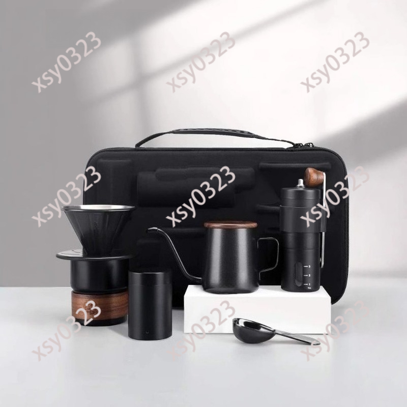طقم قهوة محمول للصب اليدوي، مع - مراجعة Coffee Equipment Pour Over وسعره