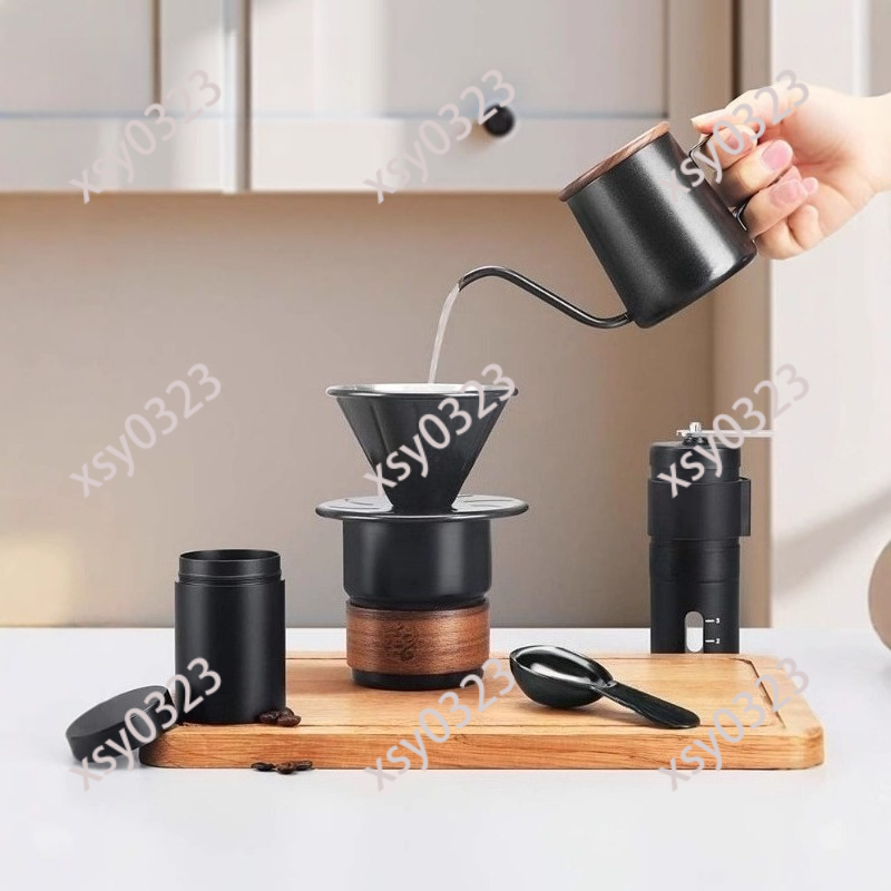طقم قهوة محمول للصب اليدوي، مع - مراجعة Coffee Equipment Pour Over وسعره