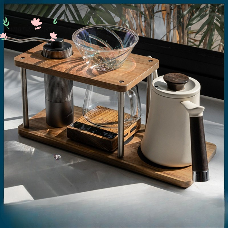 حامل خشبي صلب لتحضير القهوة با - مراجعة Coffee Equipment Pour Over وسعره
