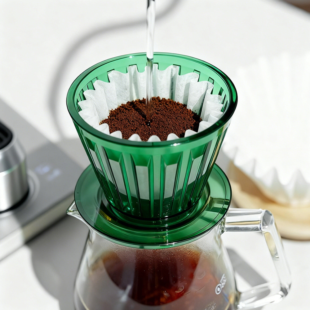 قمع فلتر القهوة الملحقات المنز - مراجعة Coffee Equipment Pour Over وسعره