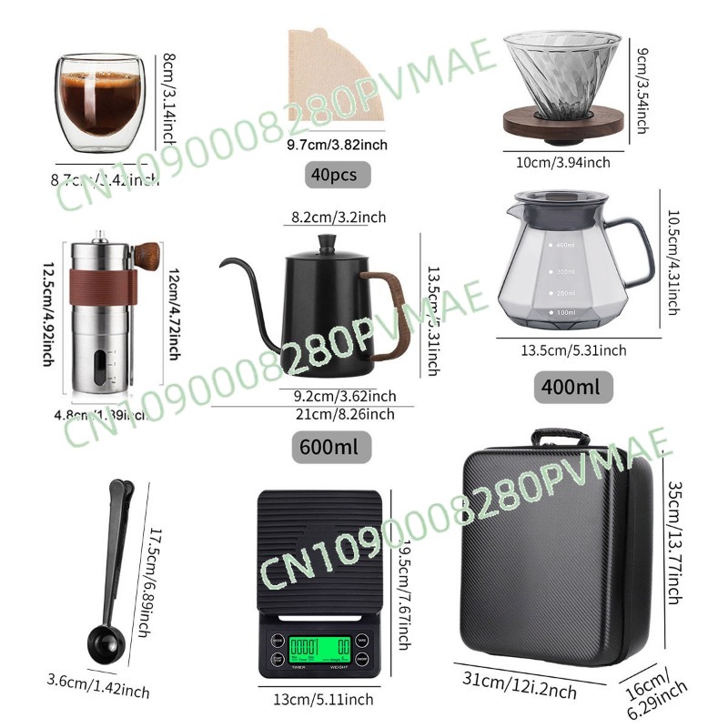 مجموعة أدوات تحضير القهوة يدوي - مراجعة Coffee Equipment Pour Over وسعره